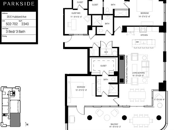 5th image of 35 E Hubbard Ave Suite 502