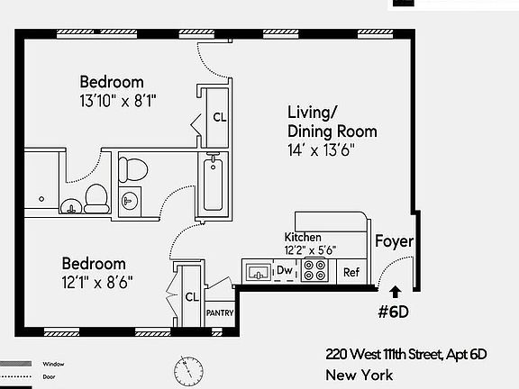 2nd image of 220 W 111th St APT 6D