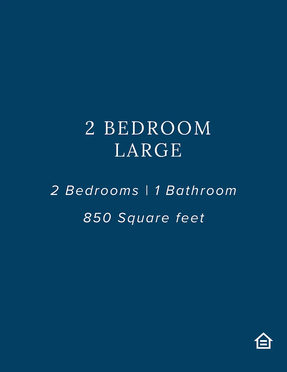 Floor plan 2 Bedroom 1 Bathroom