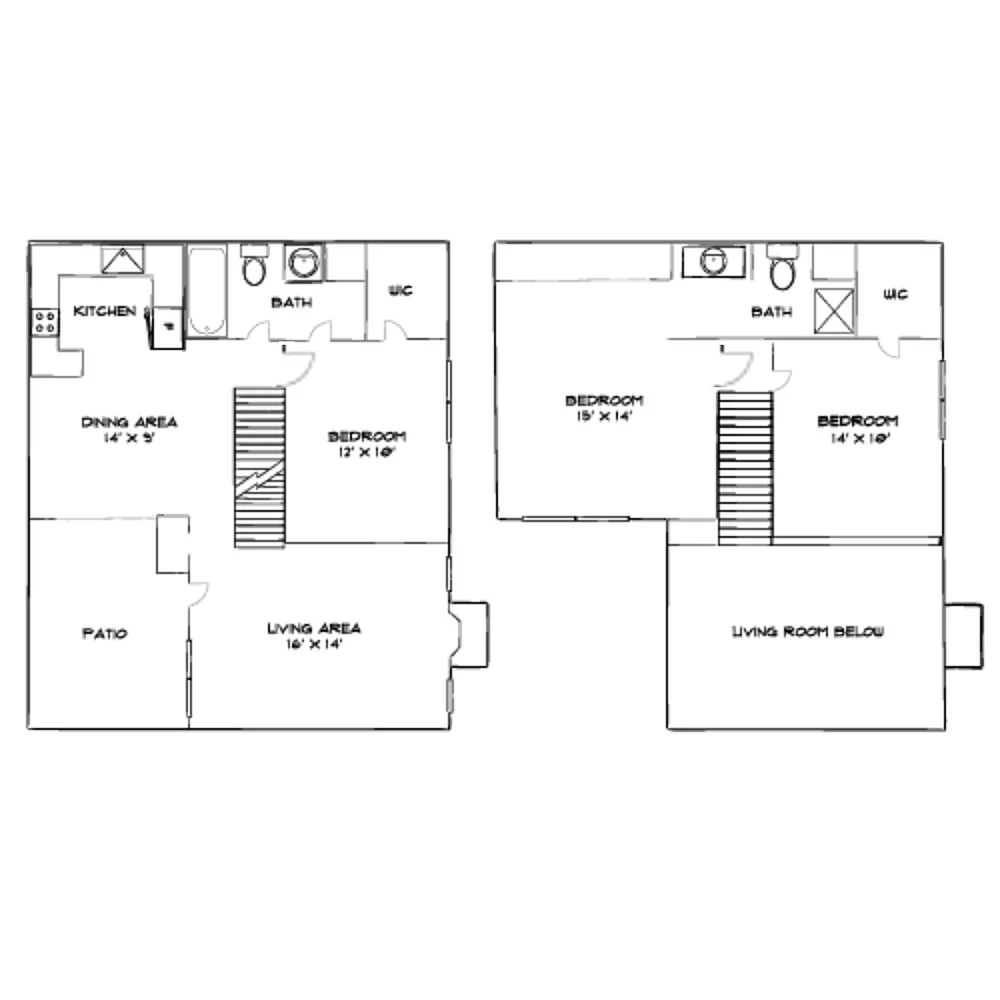 Floor plan Design 3A Townhome Premier 2
