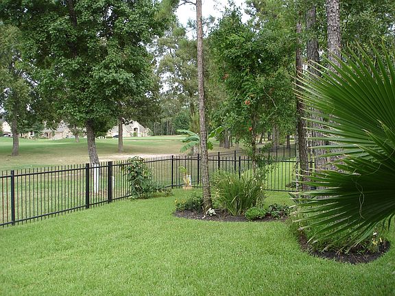 The view to the right and beautiful landscaping.