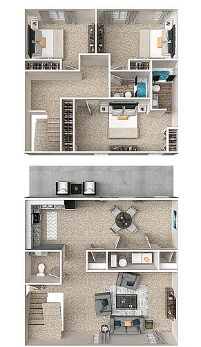 Floor plan 3 Bedroom Garden