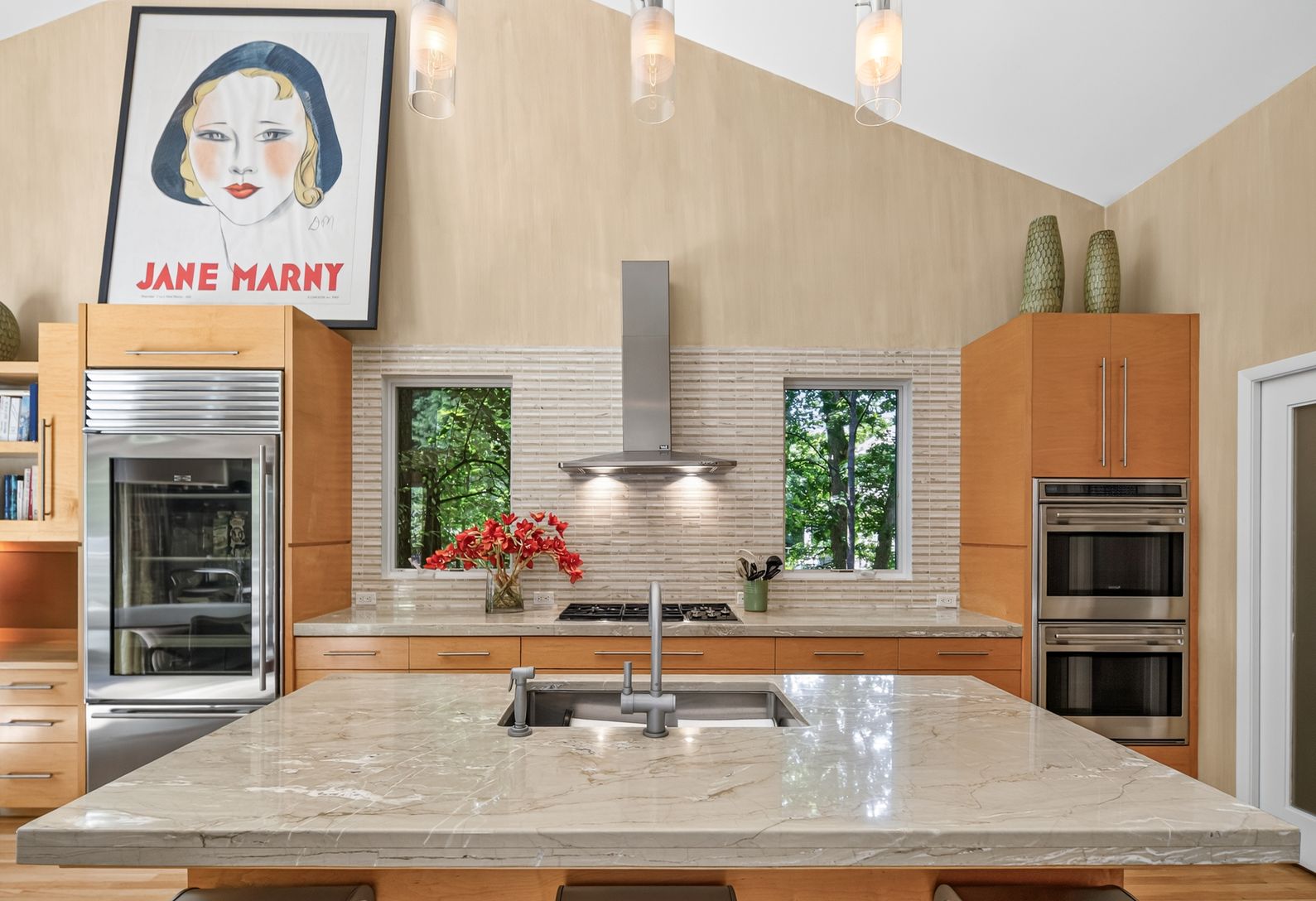 Thoughtful kitchen features inc two ovens, two refrigerators, walk-in pantry and more!