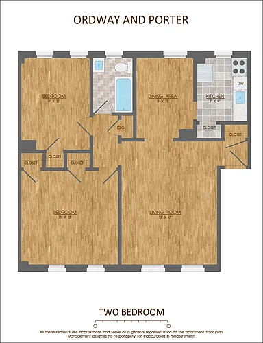 Floor plan Two Bedroom