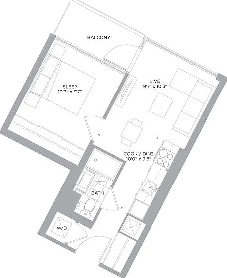 135 East Liberty St #09 1 Bedroom Available Move in Oct 11 — Photo 2