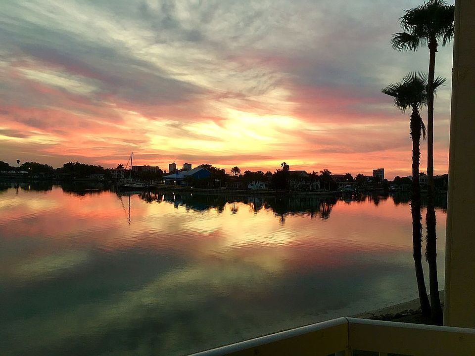 Sunrise view from balcony.