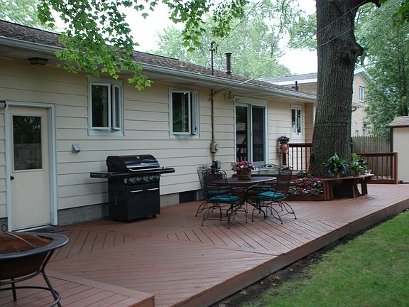 Deck and Fenced Backyard