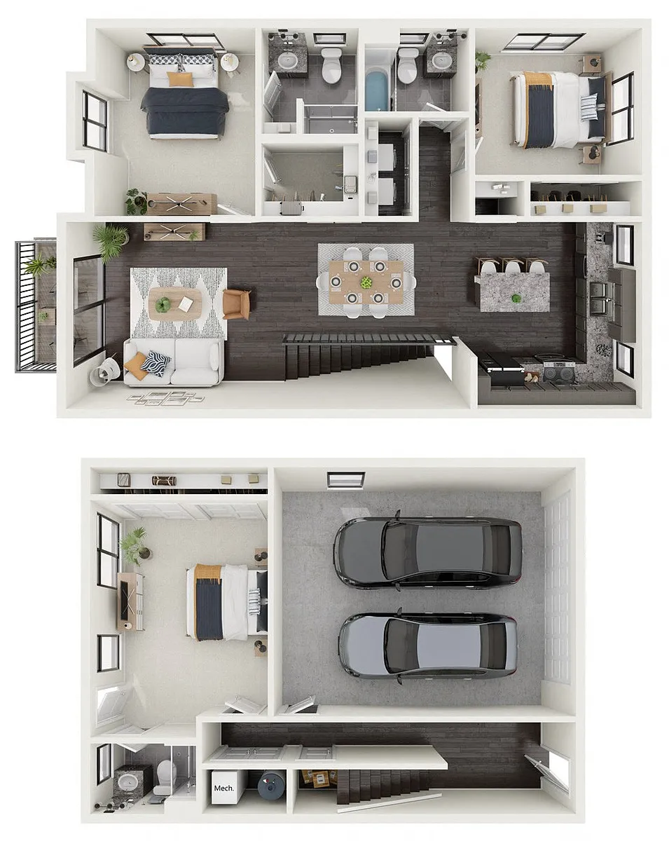 Floor plan Fir - Townhome