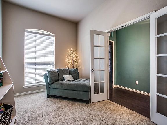 Glass doors offer privacy for this great flex space