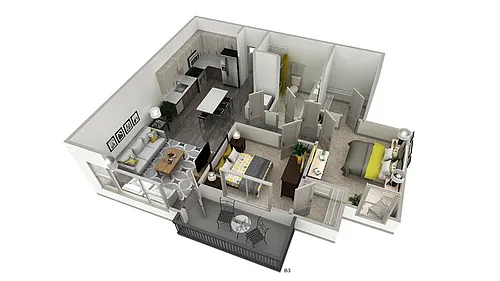 Floor plan The Enchanted - Inspire Apartments