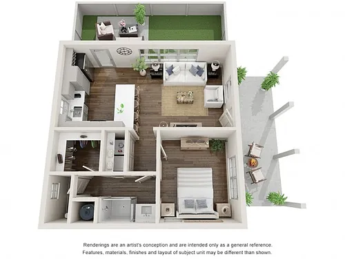 Floor plan 1 Bed Aspen Cottage
