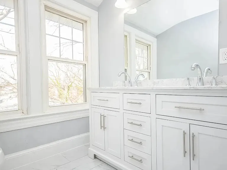 3 full baths that are fully renovated with modern tile, updated fixtures, and fresh, clean finishes throughout.