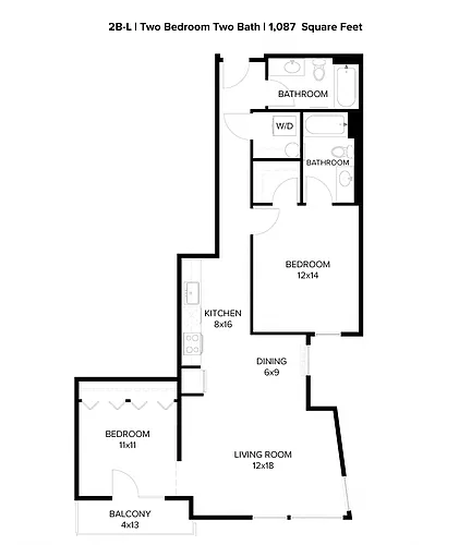 Floor plan 2X2 D