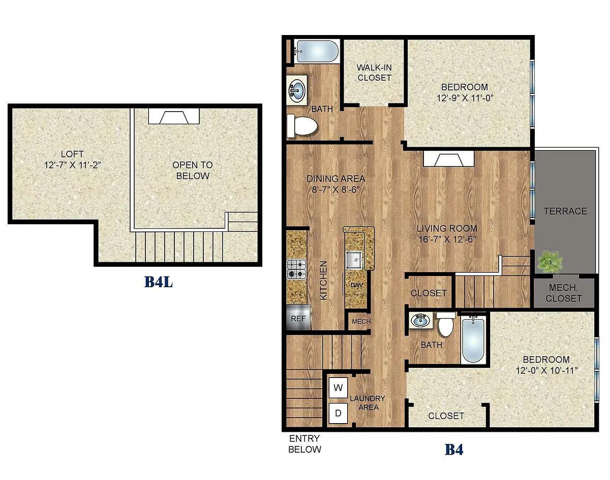 Floor plan B7