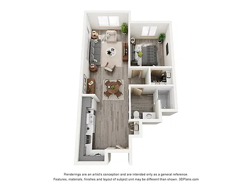 Floor plan One Bedroom