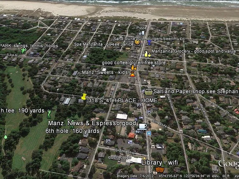 1.5 blocks to the shops on Laneda Avenue then just a short 3.5 stroll to the beach.