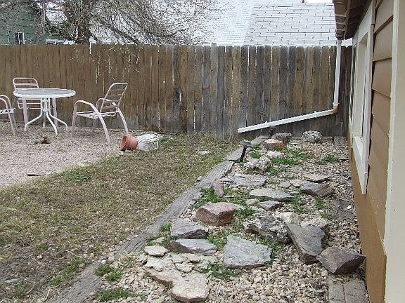 Landscaping around back!