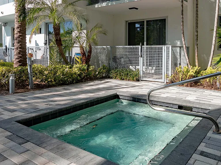 Griffis Pompano Beach outdoor spa.
