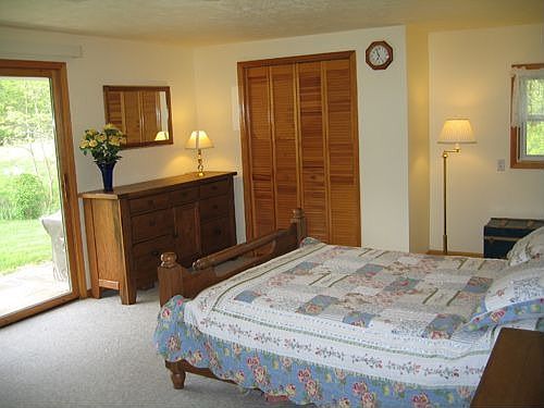 Master bedroom with slider