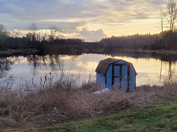 lake view from primary bedroom