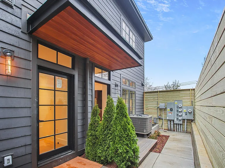 Additional outdoor space on the back side of home