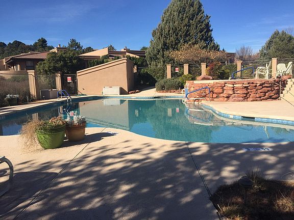 Community pool just outside pack patio.