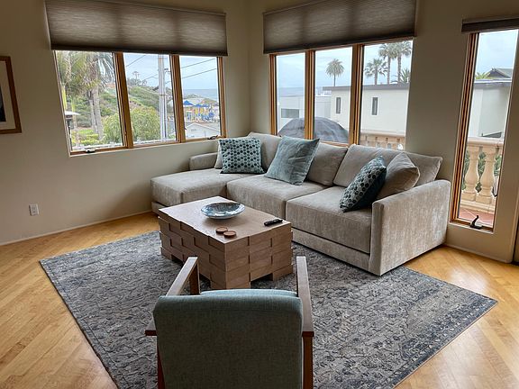 Living Room, ocean view windows