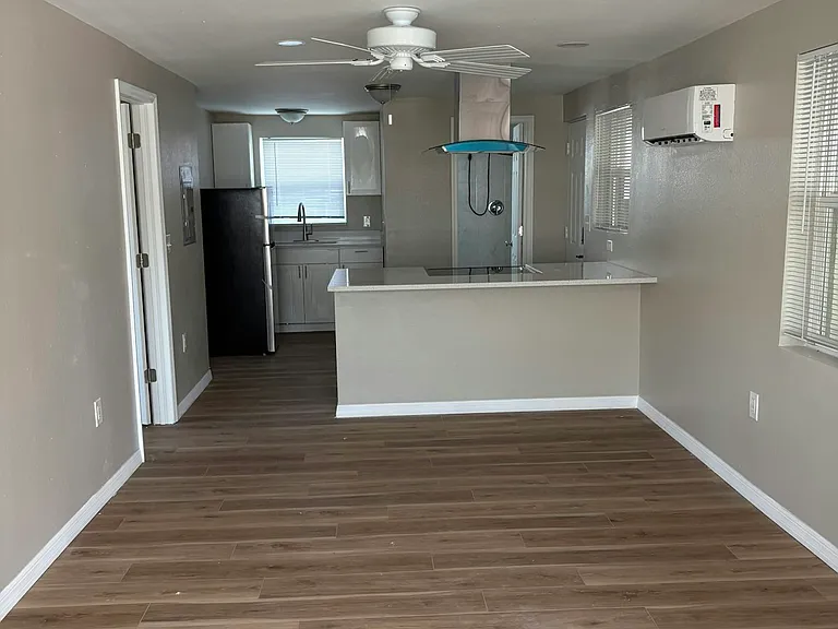 Large open area for living and dining room.