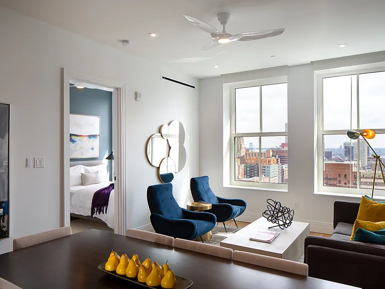 The Atlantic 3 Bedroom Apartment Living Space