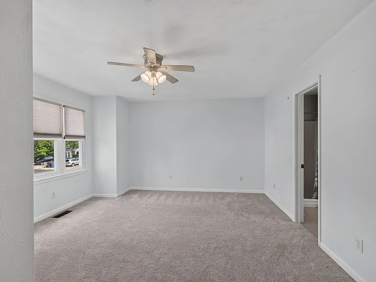 Front bedroom with ensuite full bathroom.