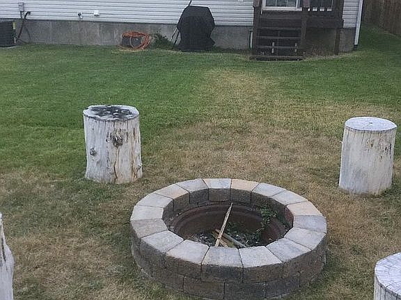 Back yard fire pit