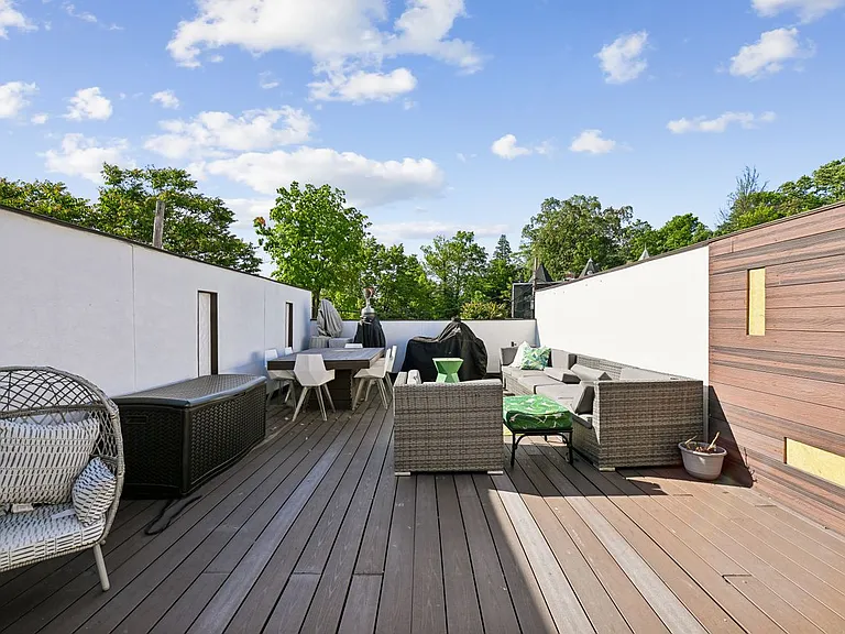 One of two balconies