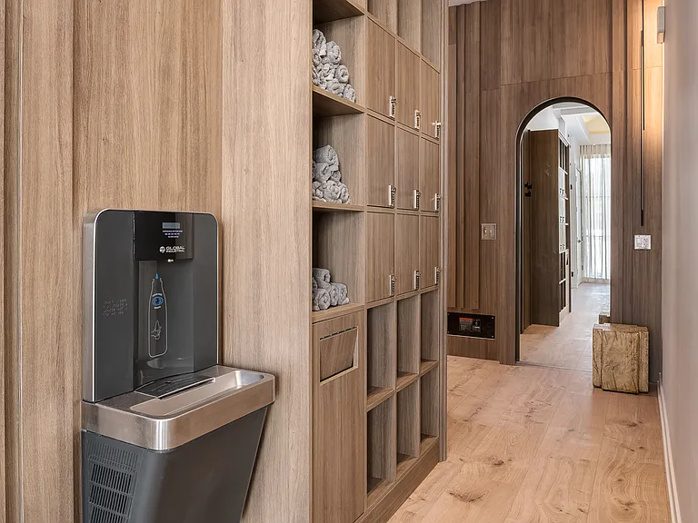 Fitness Center Locker Room at The Grove