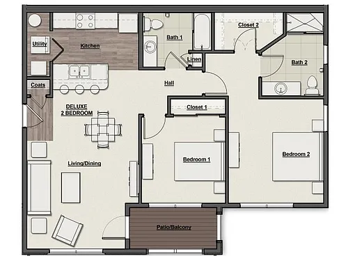 Floor plan Overlook Deluxe Full View
