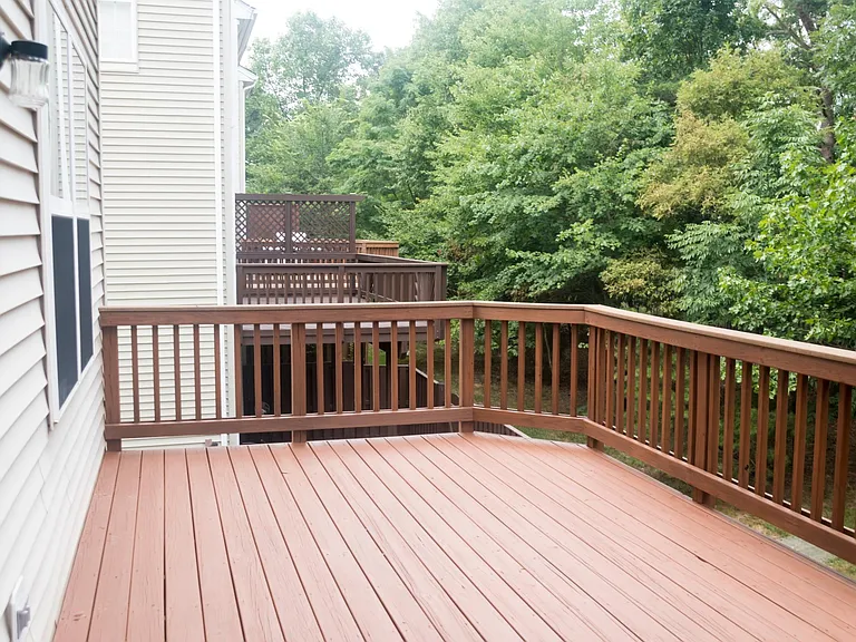 Deck off kitchen
