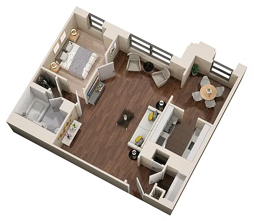 Floor plan 04 1X1