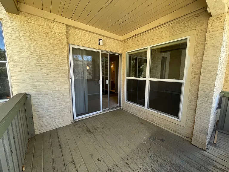 Lower level balcony.