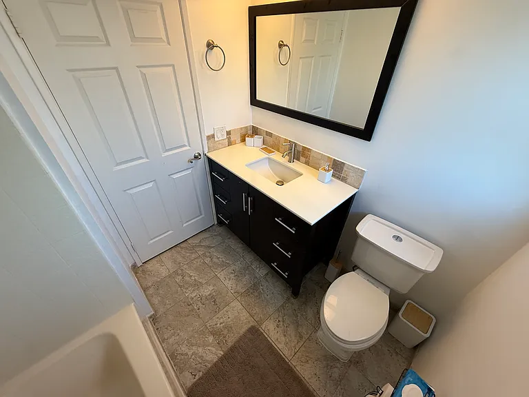 Hallway bathroom