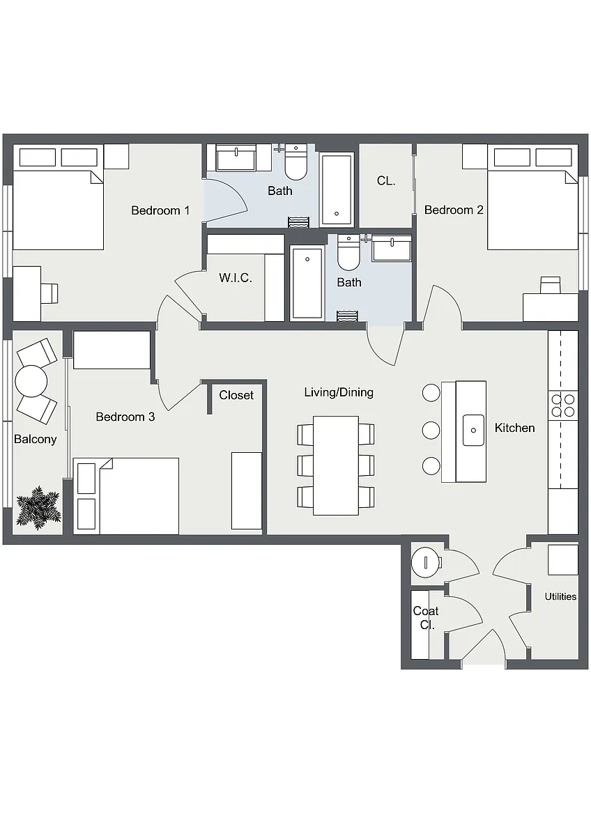 Floor plan 2740 - 202 302 402