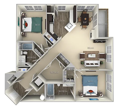 Floor plan Cornell