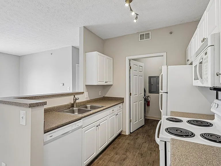 Bright and modern kitchen with sleek countertops