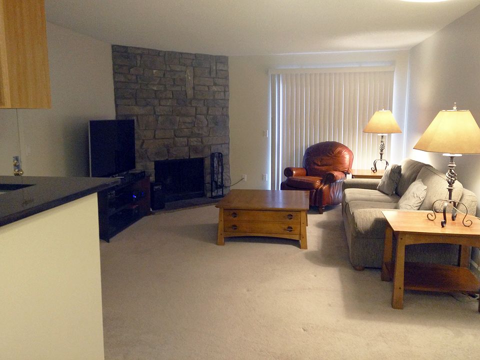 Living room with fireplace