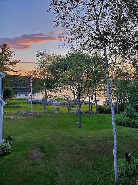 Sunset view from the deck