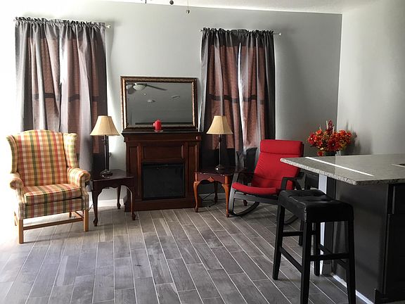 Living area. There will be a sofa sleeping bed in this are