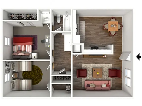 Floor plan The Claremont (2X1)