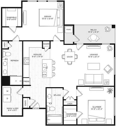 Floor plan B1N