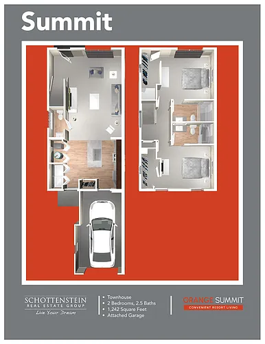 Floor plan Summit Townhome