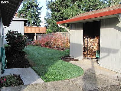 Patio storage facing NW