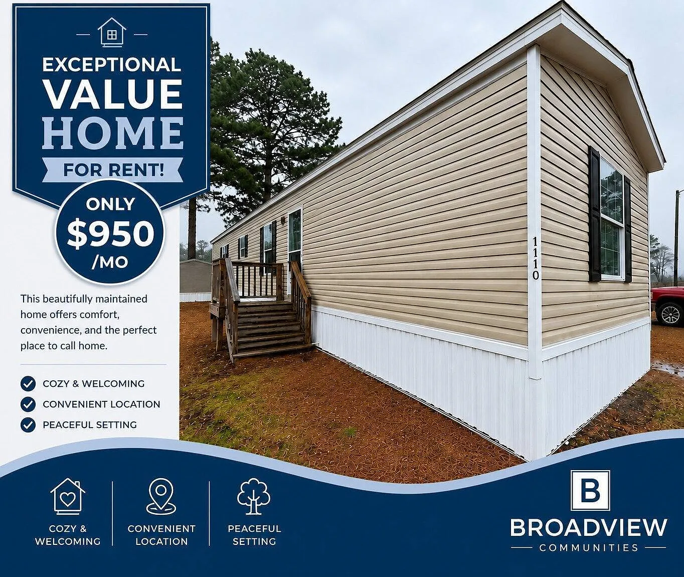 3 bed, 2.0 bath, $950 — Photo 1