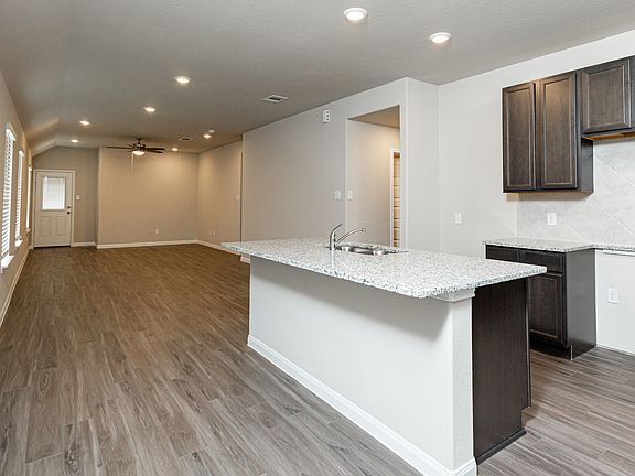 Entry to Kitchen, Dining Area, and Family Room
